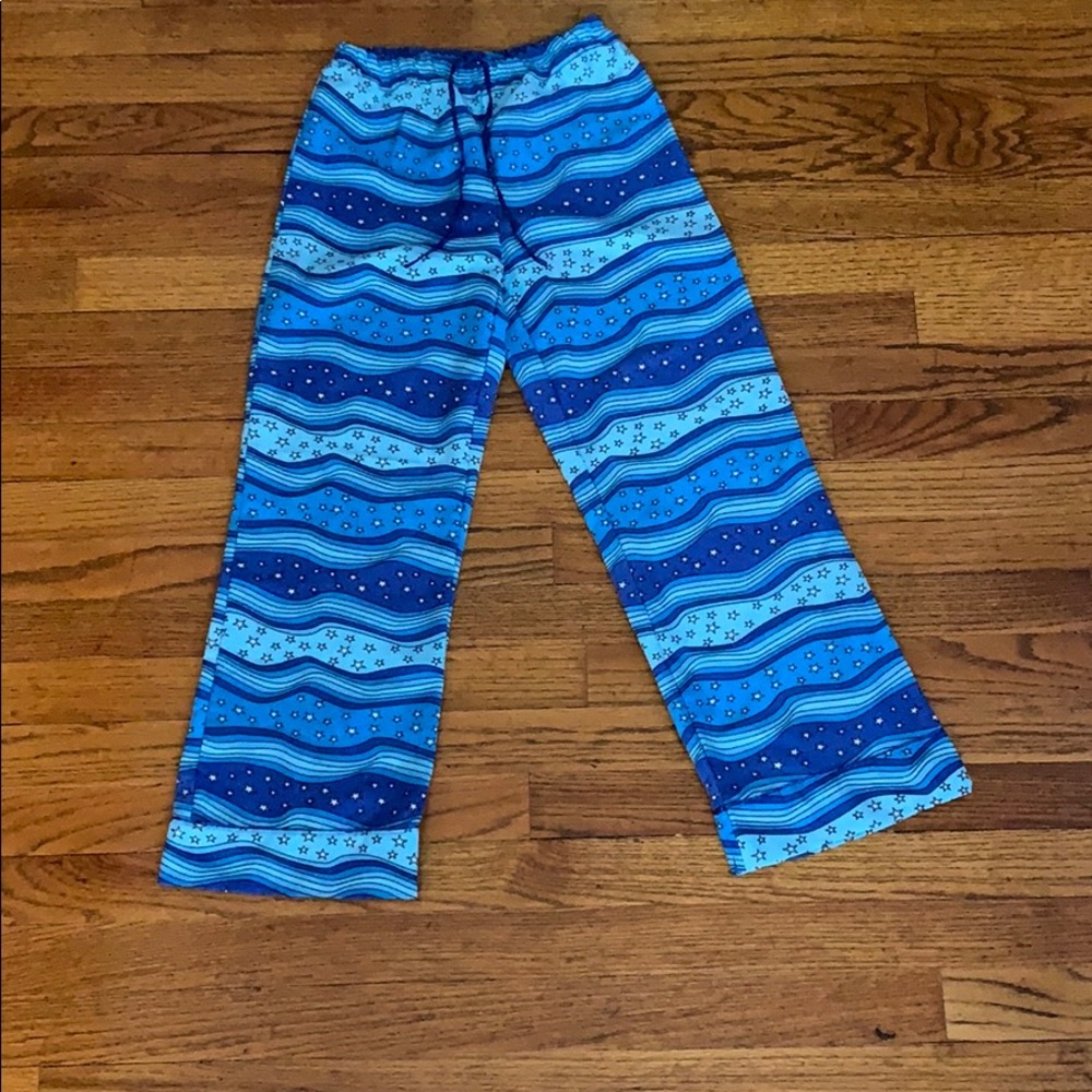 BLUE STAR PAJAMA PANTS W/ DRAWSTRING NEVER WORN